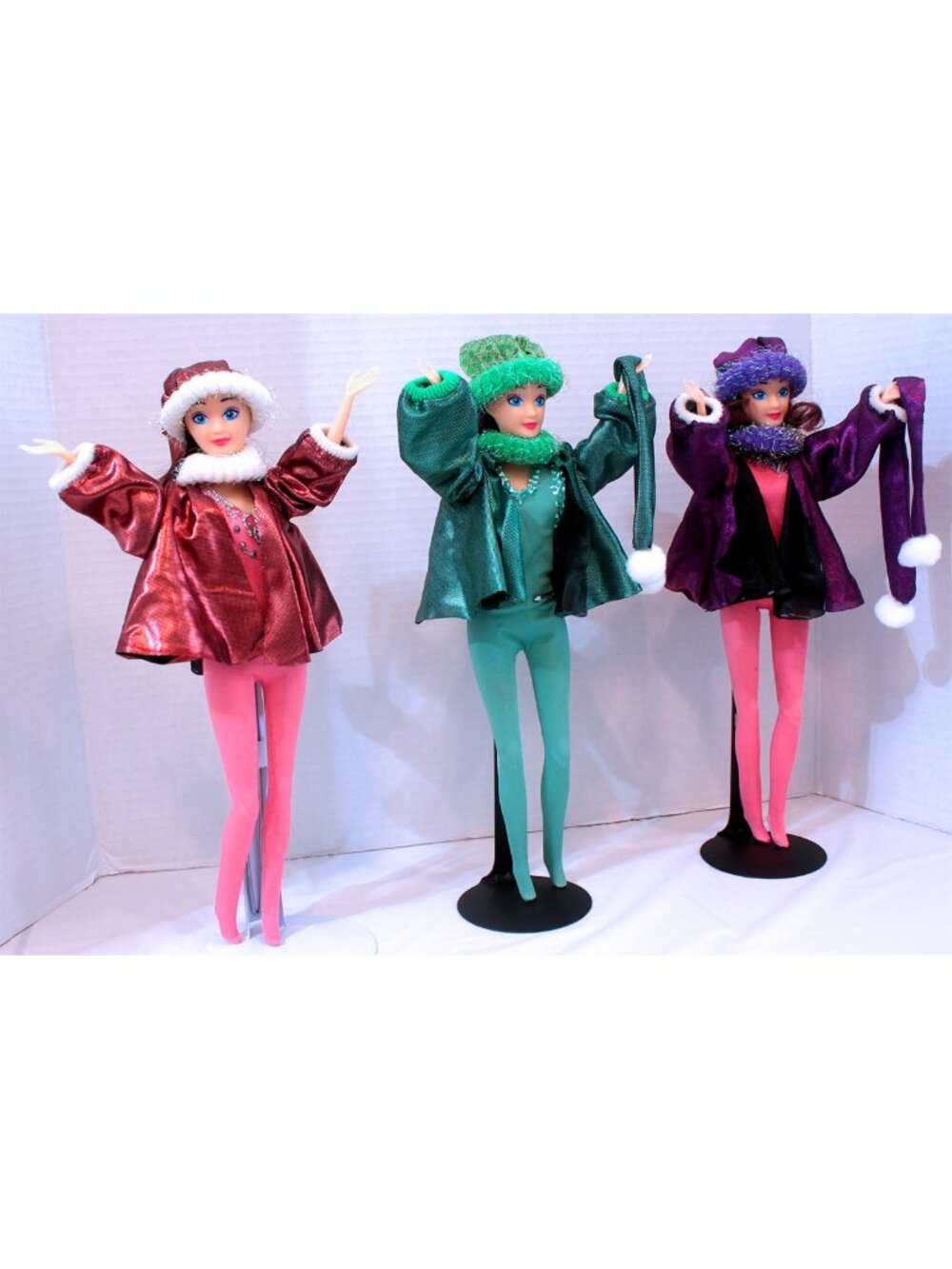 OOAK HAND CRAFTED SPARKLE HOLIDAY CLOTHES FOR BARBIE & 12" FASHION DOLLS
